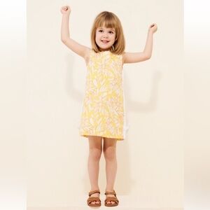 NWT Girls Lilly Pulitzer Yellow Floral Dress
